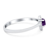 Minimalist Round Natural Stone Ring