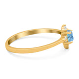 Minimalist Round Natural Stone Ring