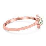 Minimalist Round Natural Stone Ring