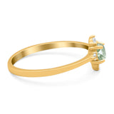 Minimalist Round Natural Stone Ring