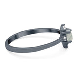 Minimalist Round Natural Stone Ring