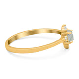 Minimalist Round Natural Stone Ring