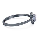 Minimalist Round Natural Stone Ring