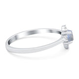 Minimalist Round Natural Stone Ring