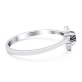 Minimalist Round Natural Stone Ring