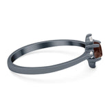 Minimalist Round Natural Stone Ring