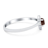 Minimalist Round Natural Stone Ring