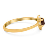 Minimalist Round Natural Stone Ring