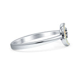 Oxidized Moon & Star Ring