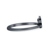 Oxidized Lotus Ring