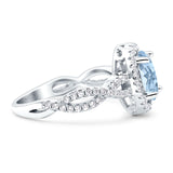 Infinity Shank Oval Natural Stone Ring