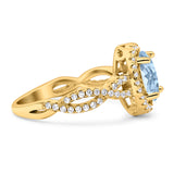 Infinity Shank Oval Natural Stone Ring