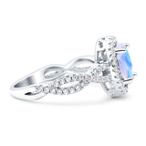 Infinity Shank Oval Natural Stone Ring