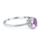 Vintage Style Oval Natural Stone Solitaire Ring