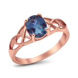 Oval Celtic Trinity Knot Ring