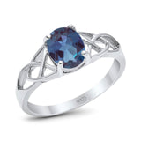 Oval Celtic Trinity Knot Ring