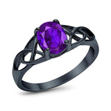 Oval Celtic Trinity Knot Ring