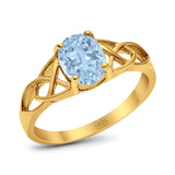 Oval Celtic Trinity Knot Ring