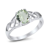 Oval Celtic Trinity Knot Ring