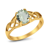 Oval Celtic Trinity Knot Ring