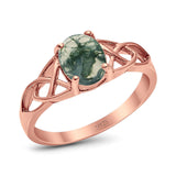 Oval Celtic Trinity Knot Ring