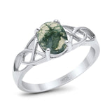 Oval Celtic Trinity Knot Ring