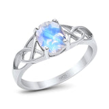 Oval Celtic Trinity Knot Ring