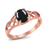 Oval Celtic Trinity Knot Ring