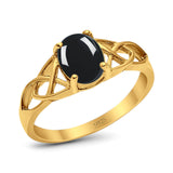 Oval Celtic Trinity Knot Ring