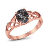 Oval Celtic Trinity Knot Ring