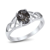 Oval Celtic Trinity Knot Ring
