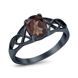 Oval Celtic Trinity Knot Ring