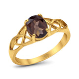 Oval Celtic Trinity Knot Ring