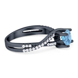 Art Deco Round Natural Stone Twisted Ring