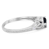 Round Natural Stone Leaf Vintage Style Ring