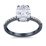 Art Deco Oval Natural Stone Wedding Ring