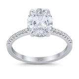 Art Deco Oval Natural Stone Wedding Ring