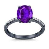 Art Deco Oval Natural Stone Wedding Ring