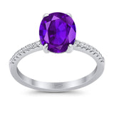 Art Deco Oval Natural Stone Wedding Ring