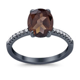 Art Deco Oval Natural Stone Wedding Ring