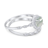 Two Piece Art Deco Halo Ring
