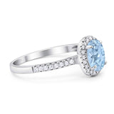 Art Deco Oval Natural Stone Wedding Ring