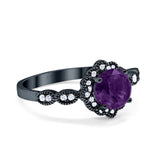 Art Deco Halo Floral Ring