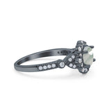 Art Deco Halo Engagement Ring