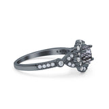 Art Deco Halo Engagement Ring