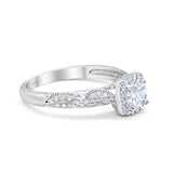 Vintage Round Natural Stone Beaded Ring