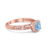 Vintage Round Natural Stone Beaded Ring