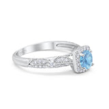 Vintage Round Natural Stone Beaded Ring