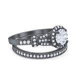 Art Deco Two Piece Bridal Ring