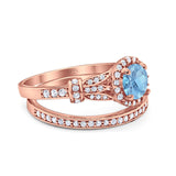 Art Deco Two Piece Bridal Ring